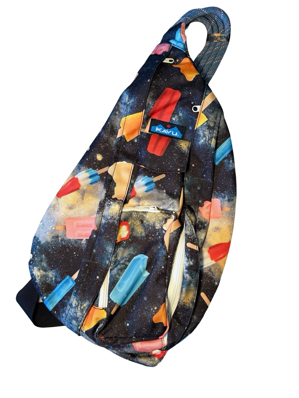 Kavu Original Sling Limited Edition Space Pop Galaxy Crossbody Travel Bag EUC